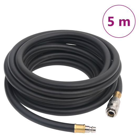 fekete gumi és PVC hibrid légtömlő 0,6" 5 m