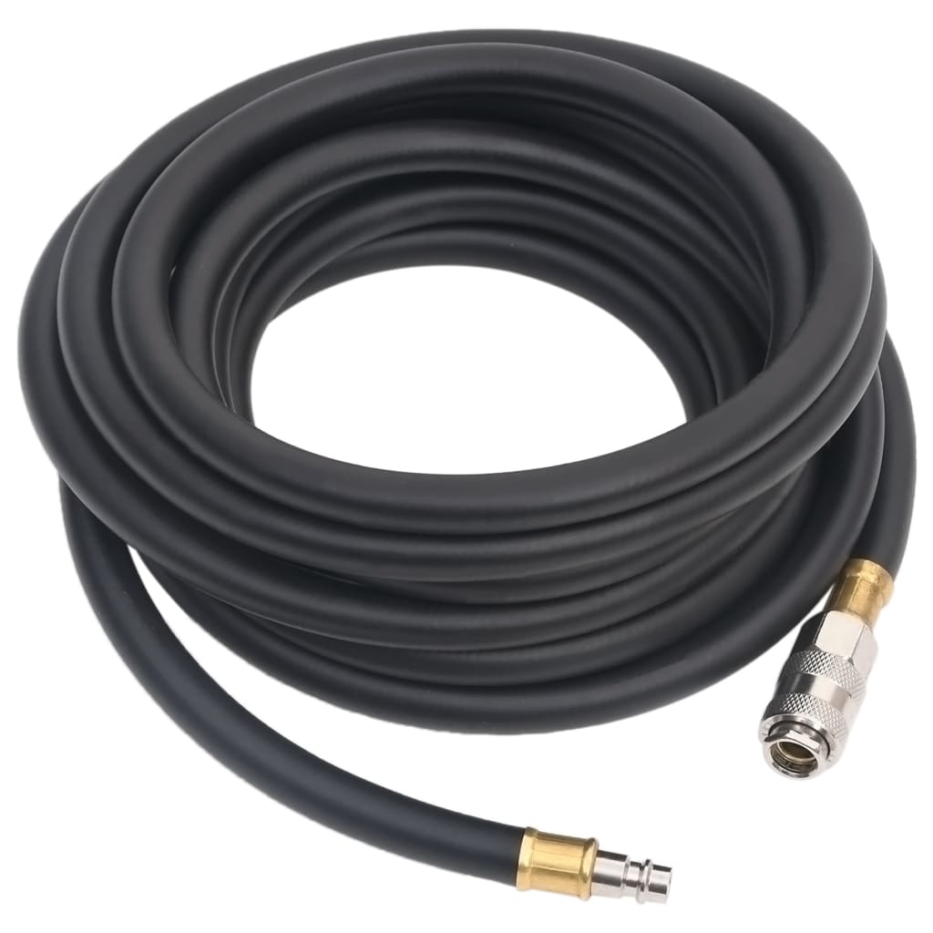 fekete gumi és PVC hibrid légtömlő 0,6" 10 m