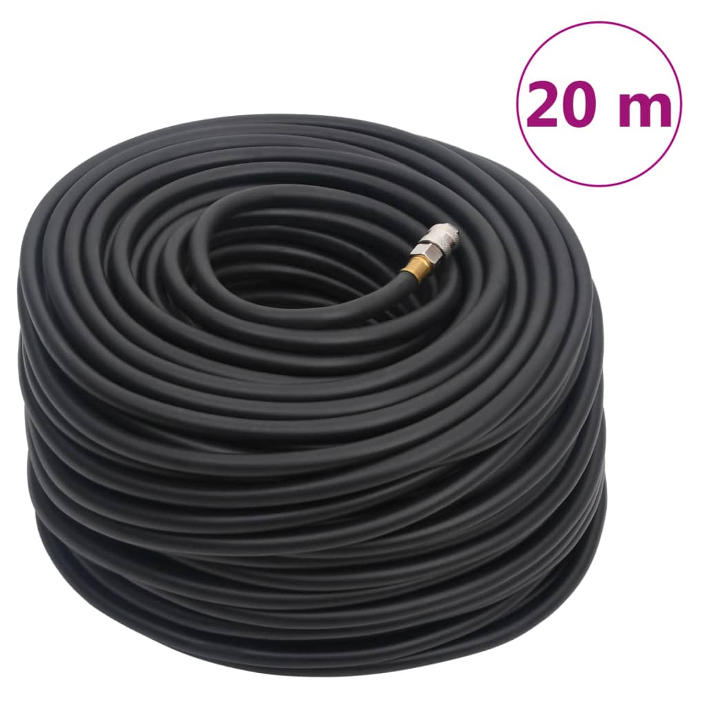 fekete gumi és PVC hibrid légtömlő 0,6" 20 m