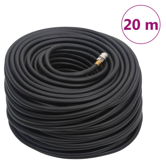 fekete gumi és PVC hibrid légtömlő 0,6" 20 m