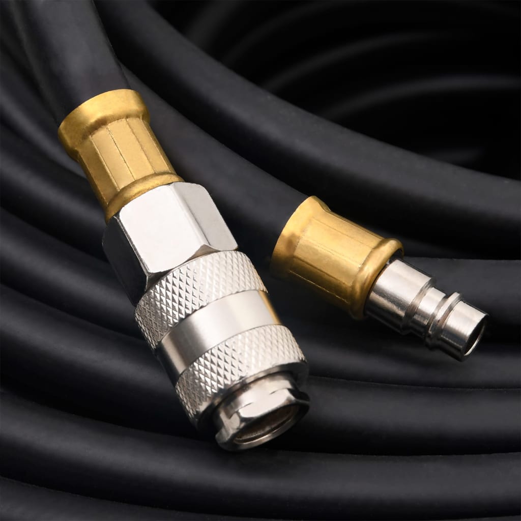 fekete gumi és PVC hibrid légtömlő 0,6" 20 m