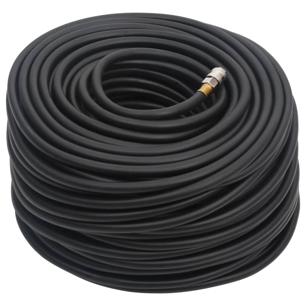 fekete gumi és PVC hibrid légtömlő 0,6" 100 m