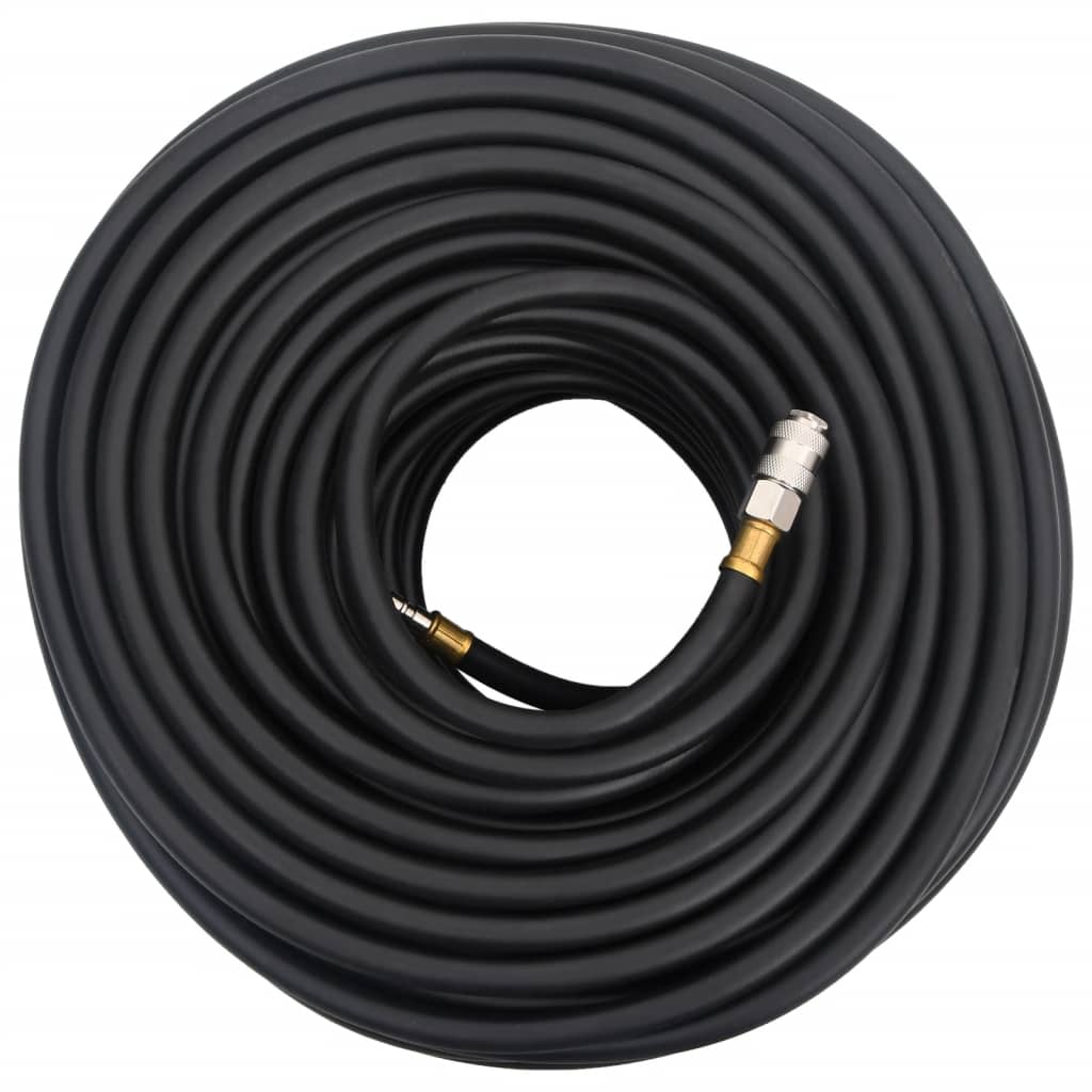 fekete gumi és PVC hibrid légtömlő 0,6" 100 m