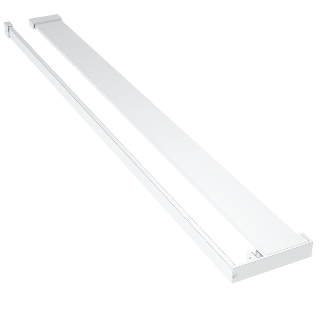 króm ESG üveg és alumínium zuhanyfal polccal 80x195 cm