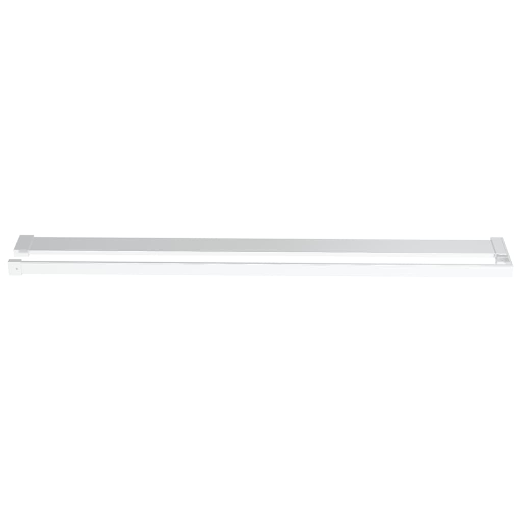 króm ESG üveg és alumínium zuhanyfal polccal 80x195 cm