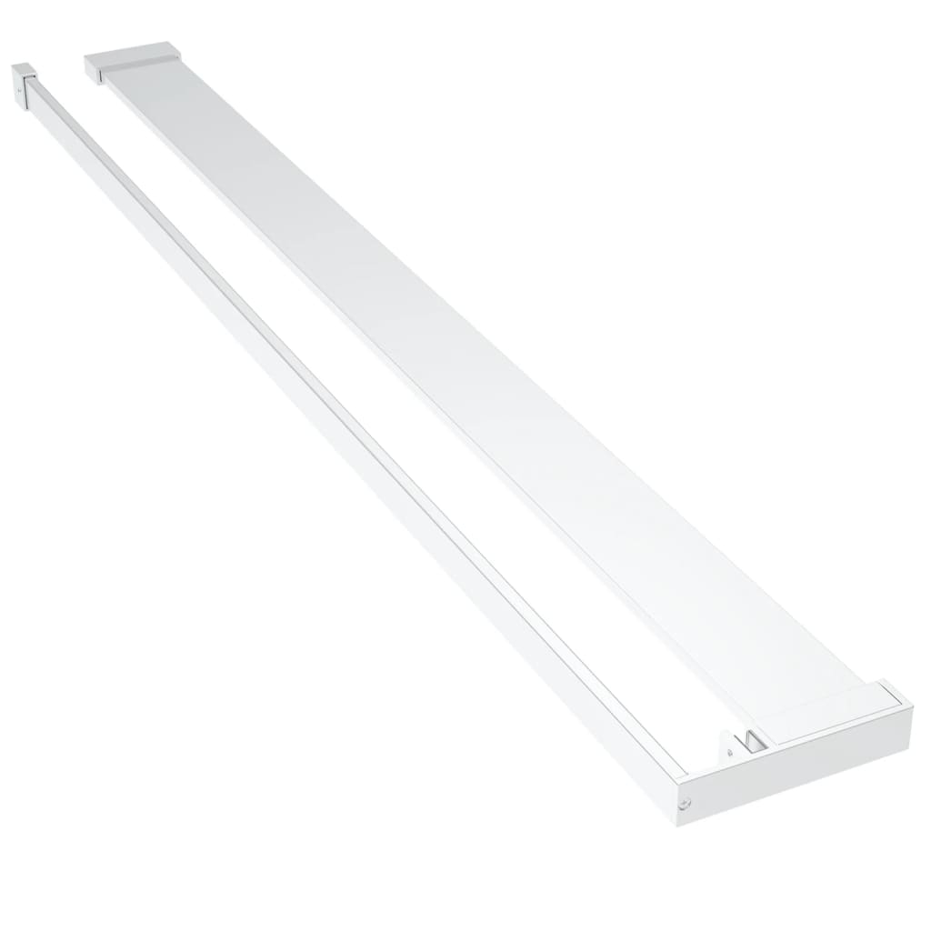 króm ESG üveg és alumínium zuhanyfal polccal 80x195 cm