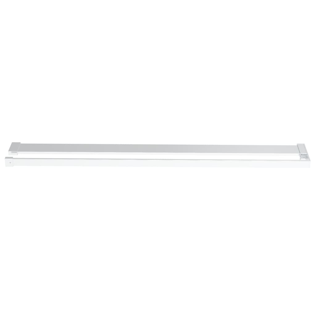 króm ESG üveg és alumínium zuhanyfal polccal 80x195 cm