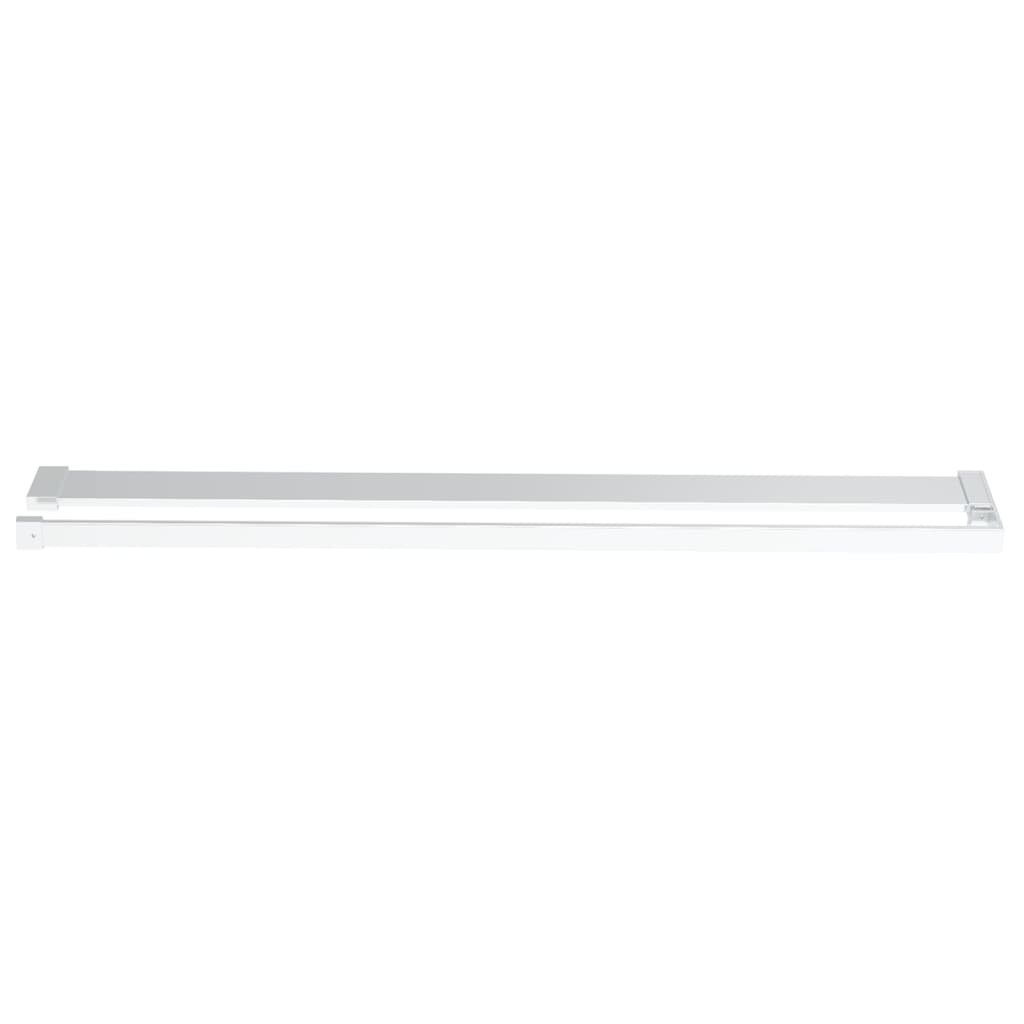 króm ESG üveg és alumínium zuhanyfal polccal 90 x 195 cm
