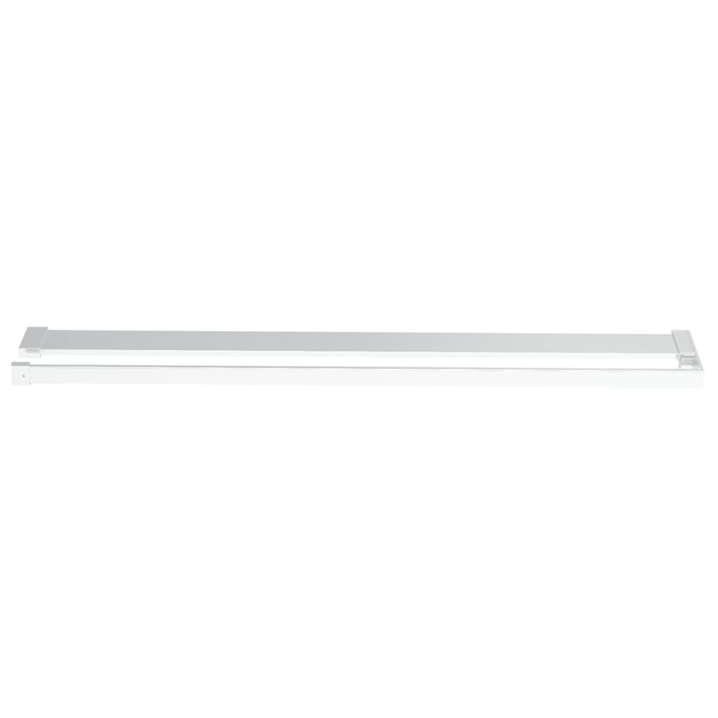 króm ESG üveg és alumínium zuhanyfal polccal 90 x 195 cm