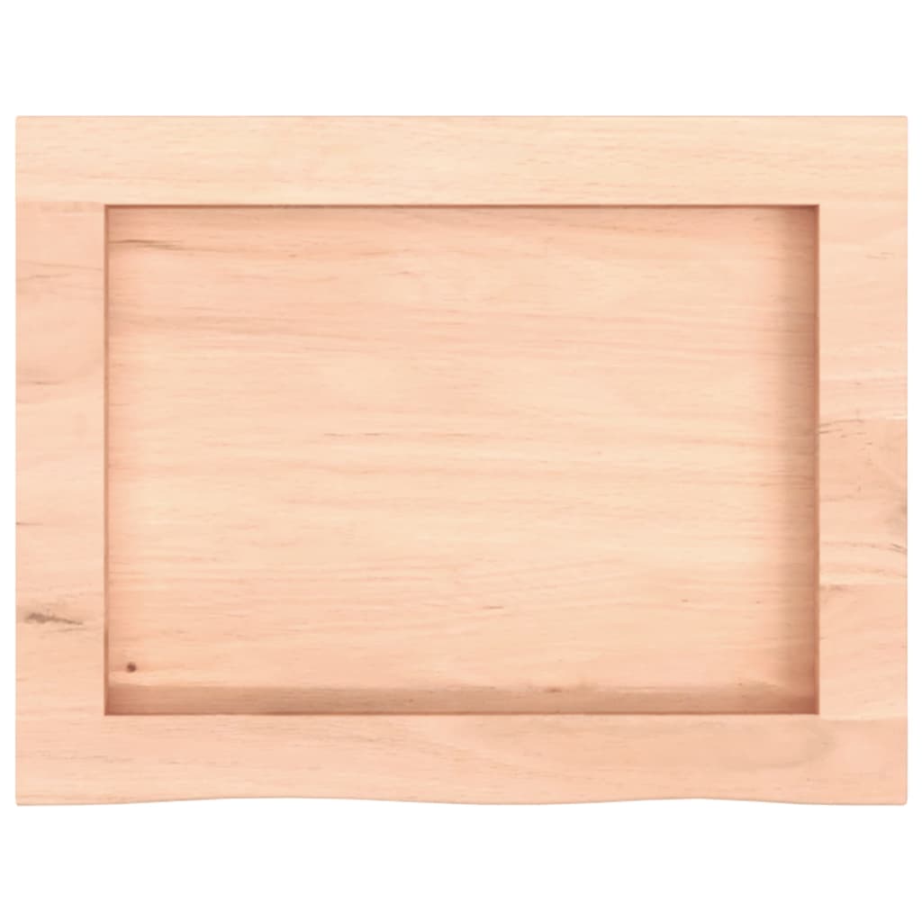 kezeletlen tömör fa fürdőszobai pult 40x30x(2-4) cm