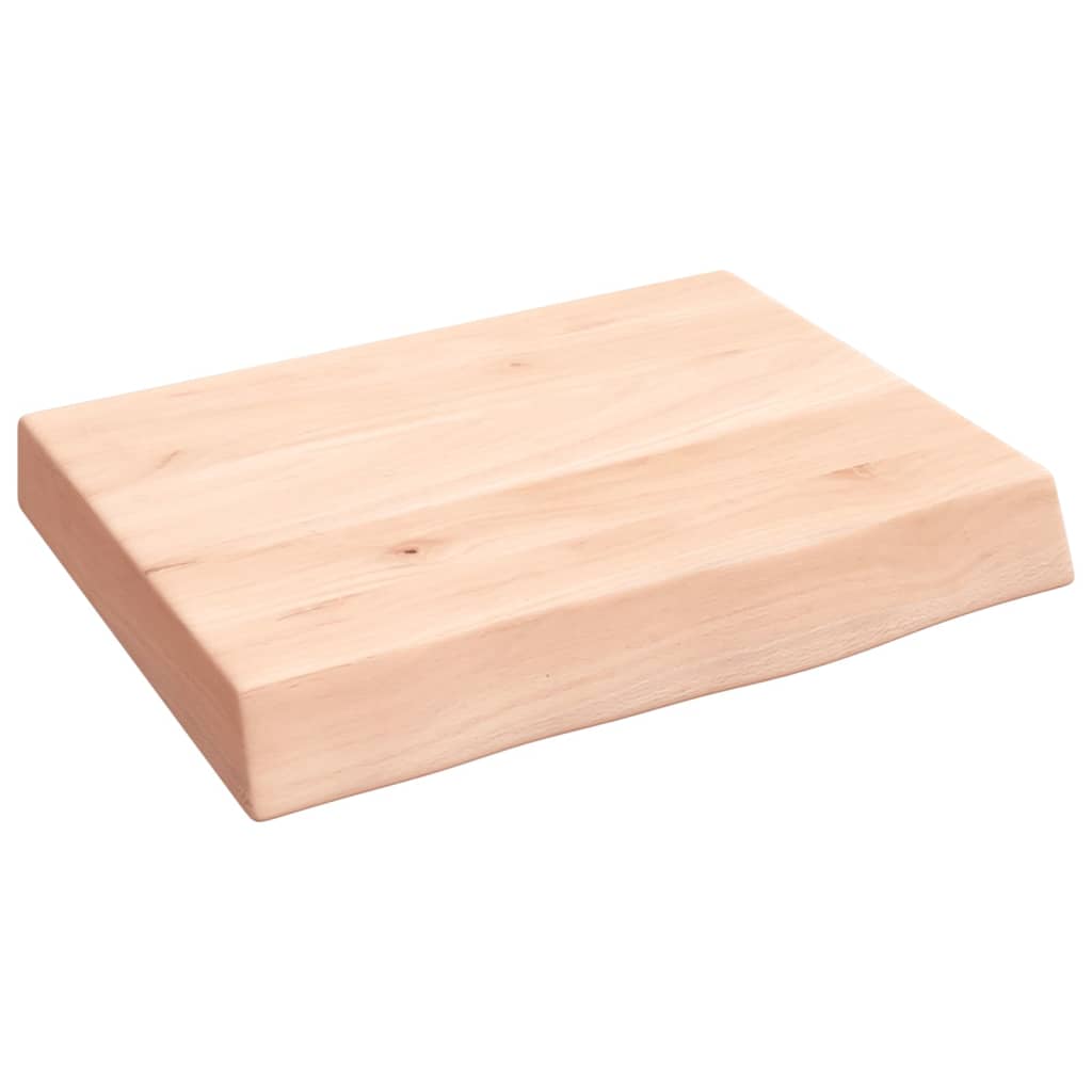 kezeletlen tömör fa fürdőszobai pult 40x30x(2-6) cm