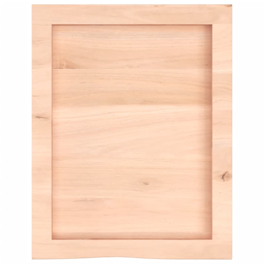 kezeletlen tömör fa fürdőszobai pult 40x50x(2-4) cm