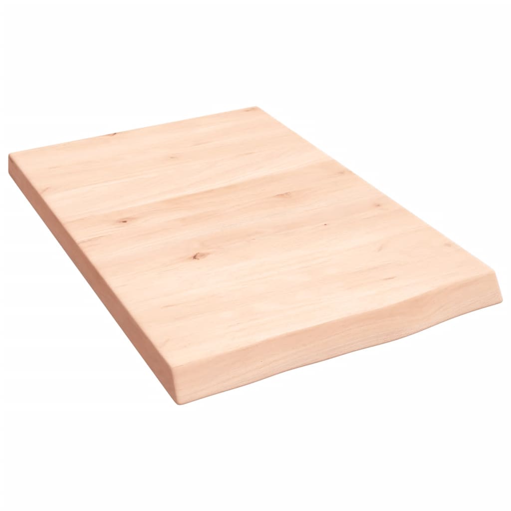 kezeletlen tömör fa fürdőszobai pult 40x60x(2-4) cm
