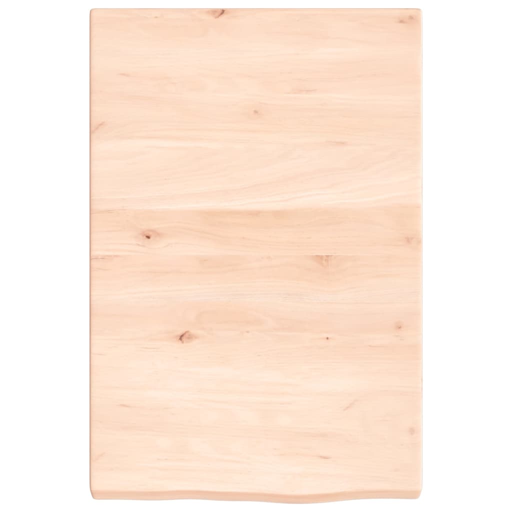 kezeletlen tömör fa fürdőszobai pult 40x60x(2-4) cm