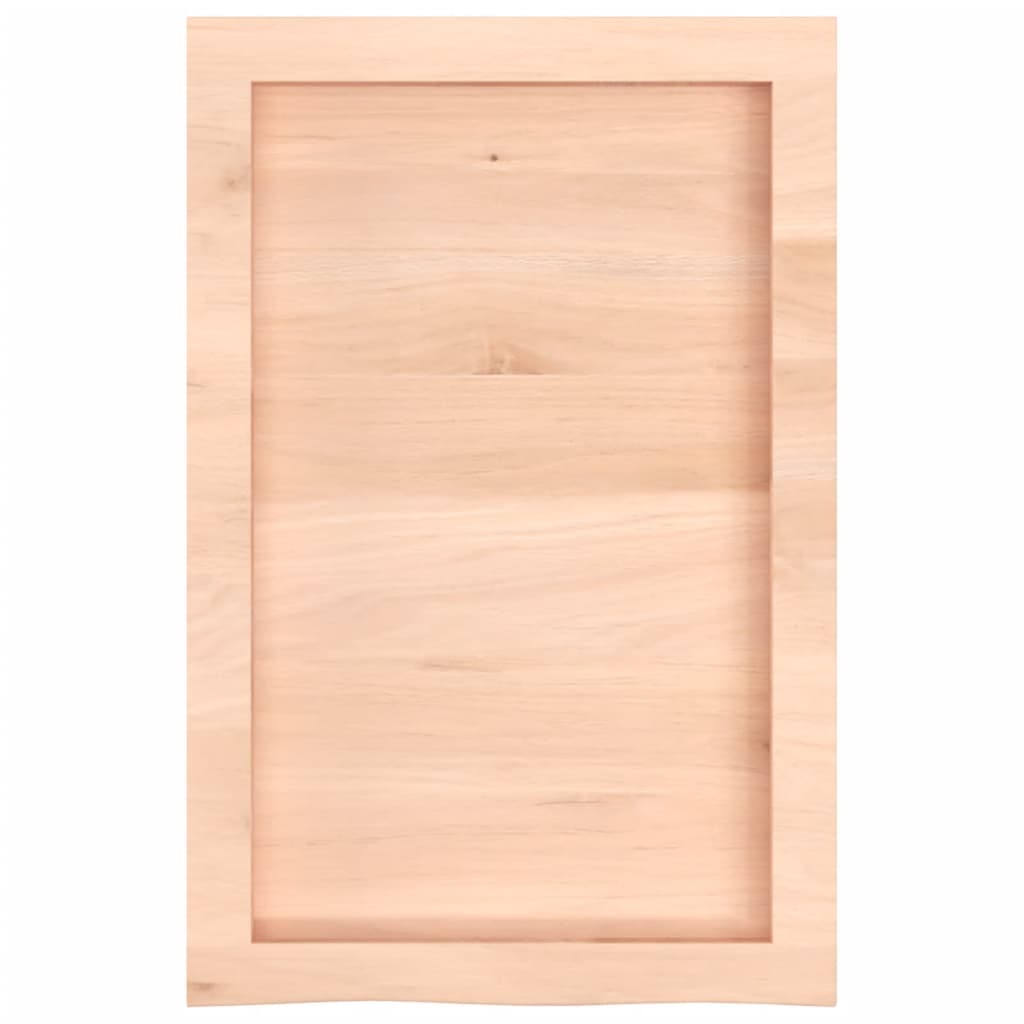 kezeletlen tömör fa fürdőszobai pult 40x60x(2-4) cm