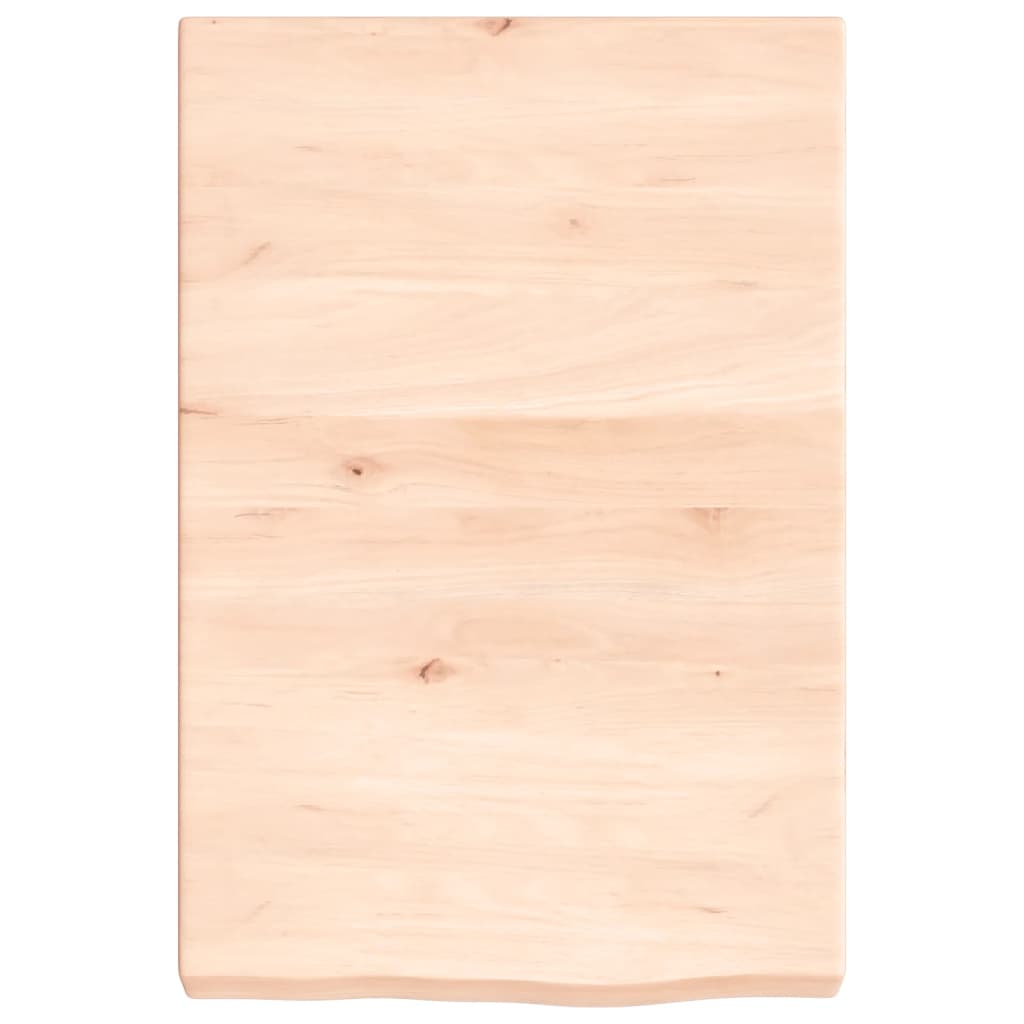 kezeletlen tömör fa fürdőszobai pult 40x60x(2-6) cm