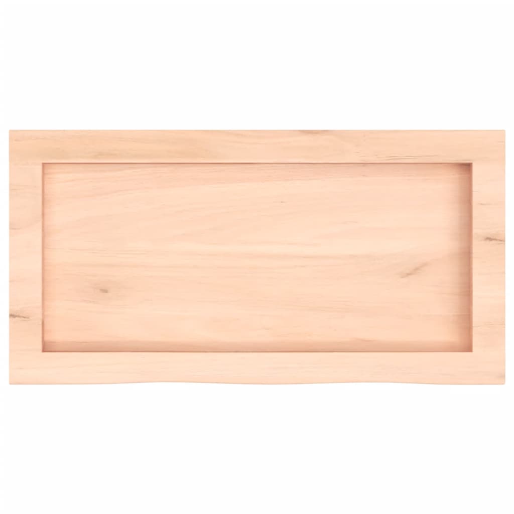 kezeletlen tömör fa fürdőszobai pult 60x30x(2-4) cm