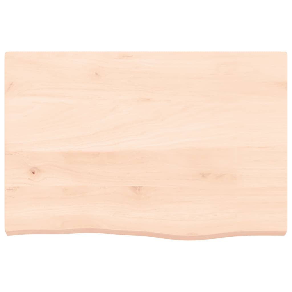 kezeletlen tömör fa fürdőszobai pult 60x40x(2-4) cm