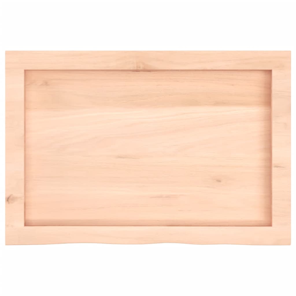 kezeletlen tömör fa fürdőszobai pult 60x40x(2-4) cm