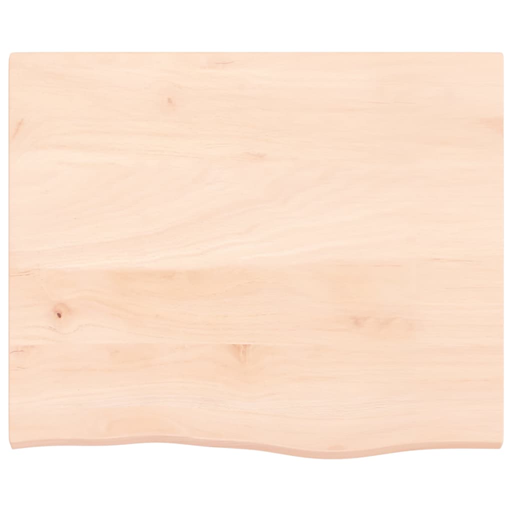 kezeletlen tömör fa fürdőszobai pult 60x50x2 cm