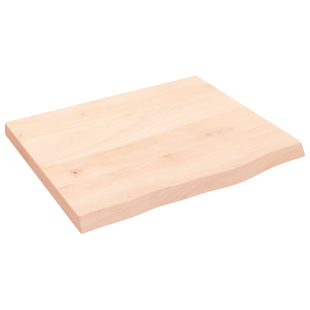 kezeletlen tömör fa fürdőszobai pult 60x50x(2-4) cm
