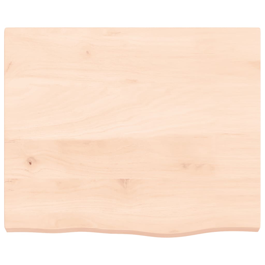 kezeletlen tömör fa fürdőszobai pult 60x50x(2-4) cm