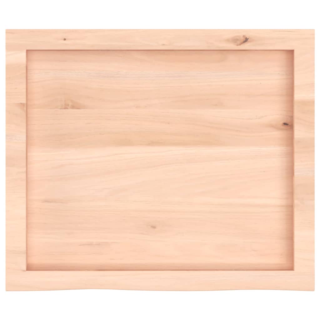 kezeletlen tömör fa fürdőszobai pult 60x50x(2-6) cm