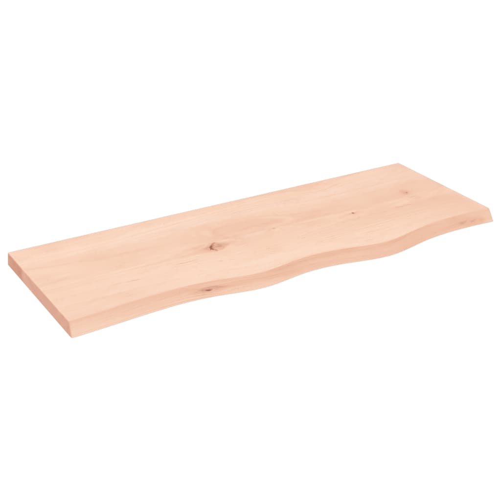 kezeletlen tömör fa fürdőszobai pult 80x30x2 cm