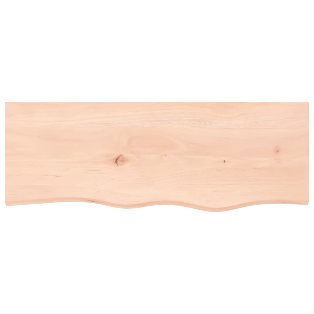 kezeletlen tömör fa fürdőszobai pult 80x30x2 cm