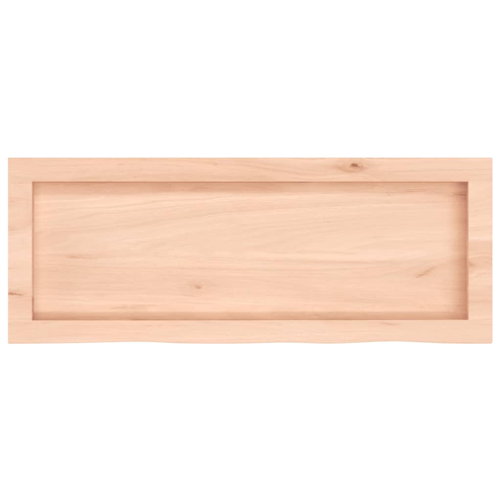 kezeletlen tömör fa fürdőszobai pult 80x30x(2-4) cm