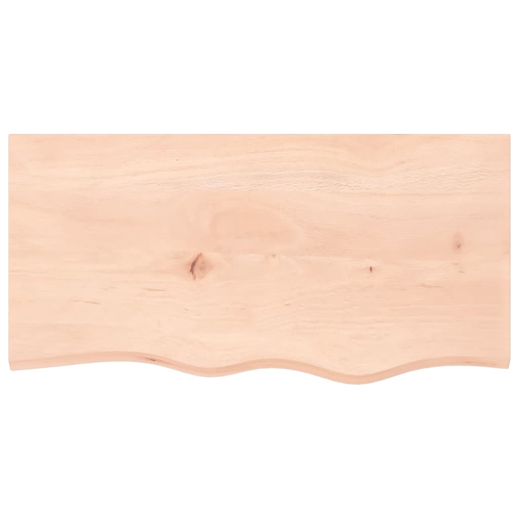 kezeletlen tömör fa fürdőszobai pult 80x40x(2-6) cm