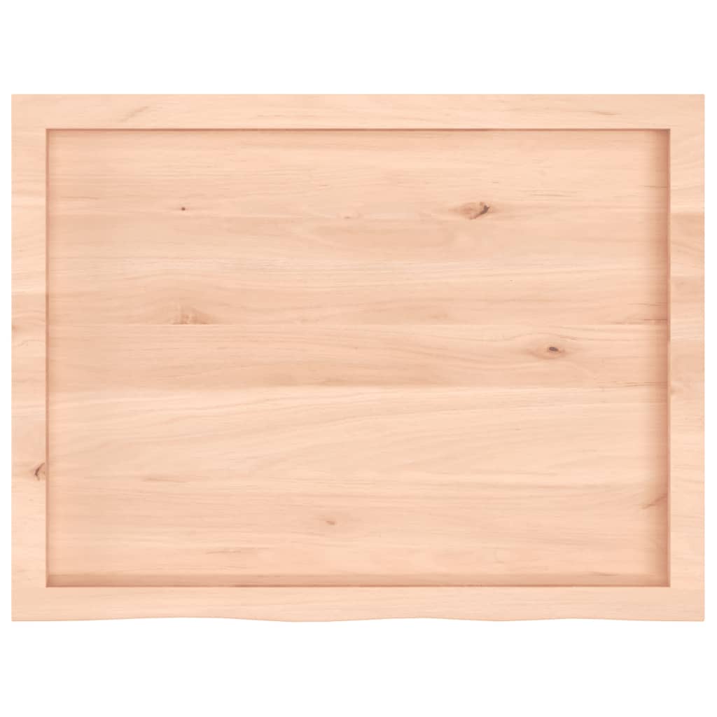 kezeletlen tömör fa fürdőszobai pult 80x60x(2-4) cm