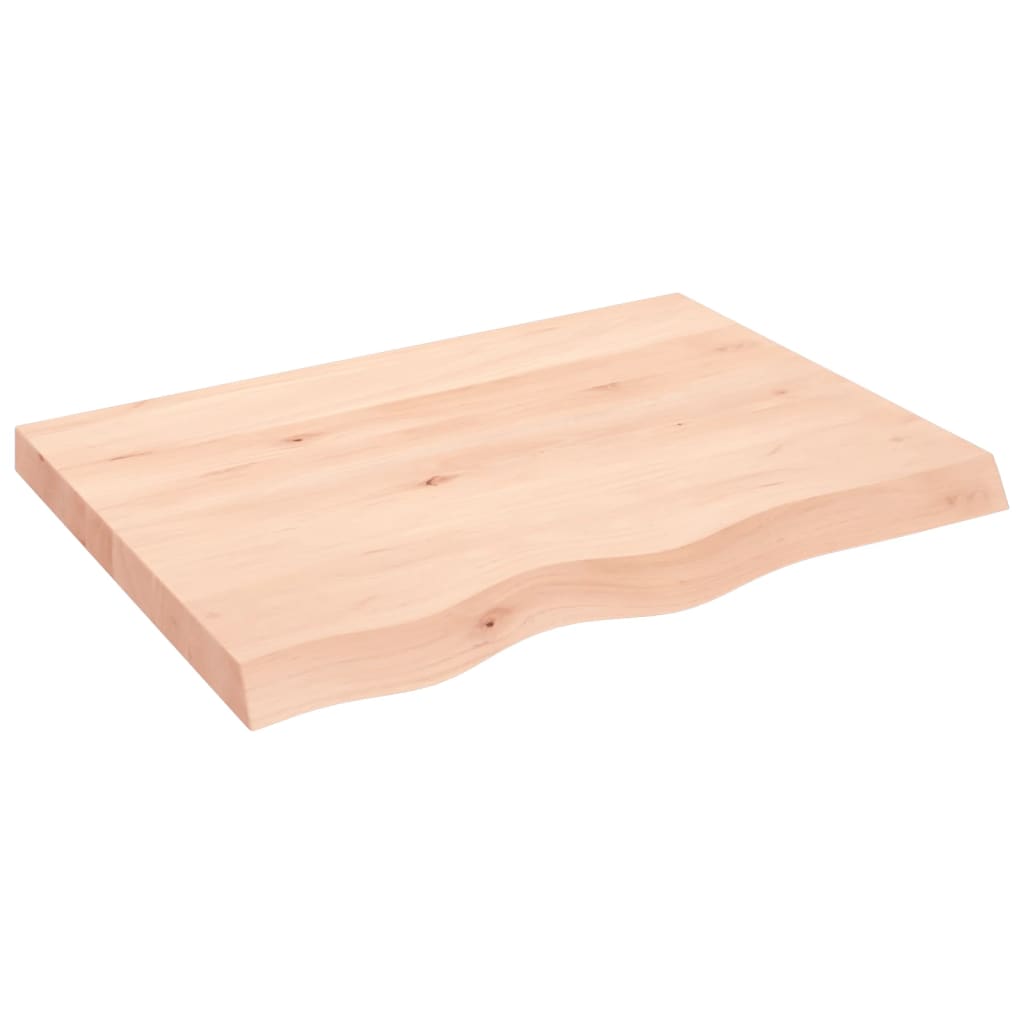 kezeletlen tömör fa fürdőszobai pult 80x60x(2-6) cm