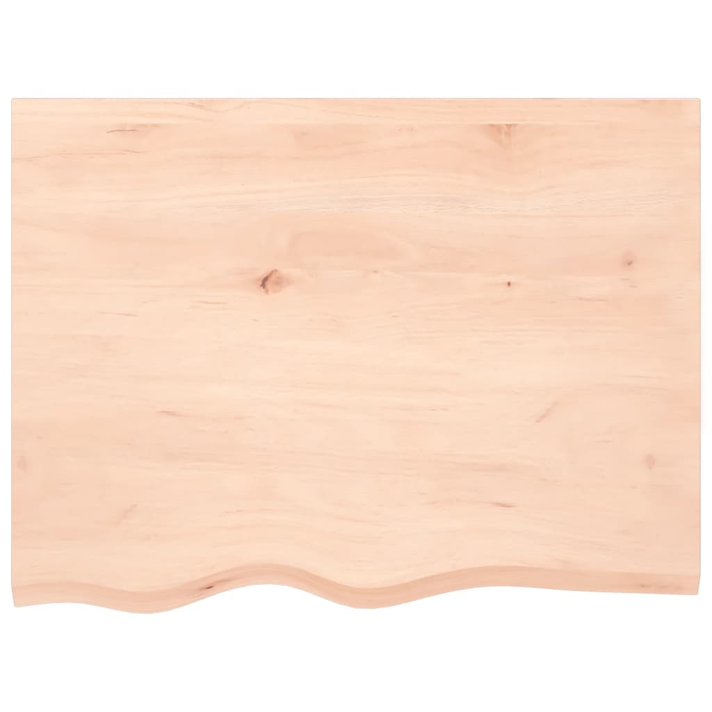 kezeletlen tömör fa fürdőszobai pult 80x60x(2-6) cm