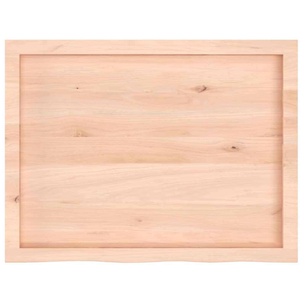 kezeletlen tömör fa fürdőszobai pult 80x60x(2-6) cm