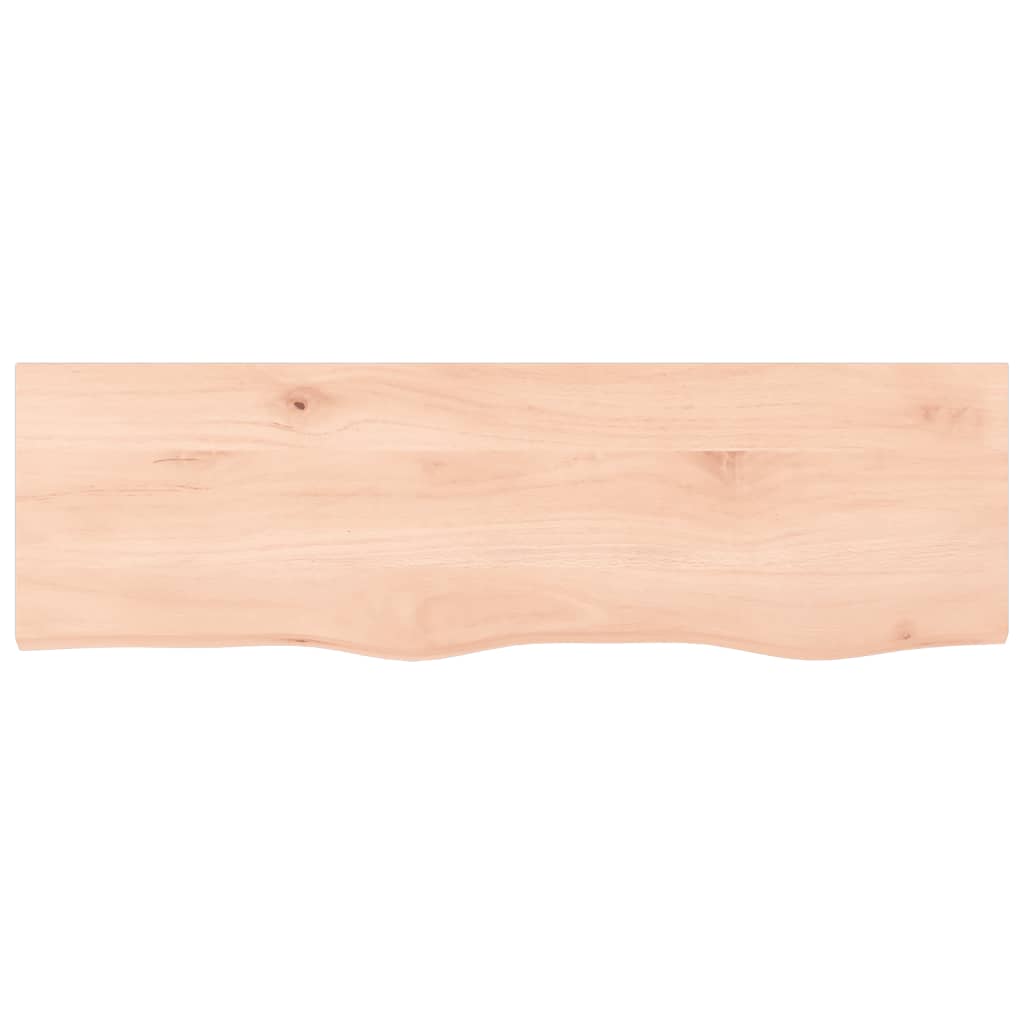 kezeletlen tömör fa fürdőszobai pult 100x30x(2-4) cm