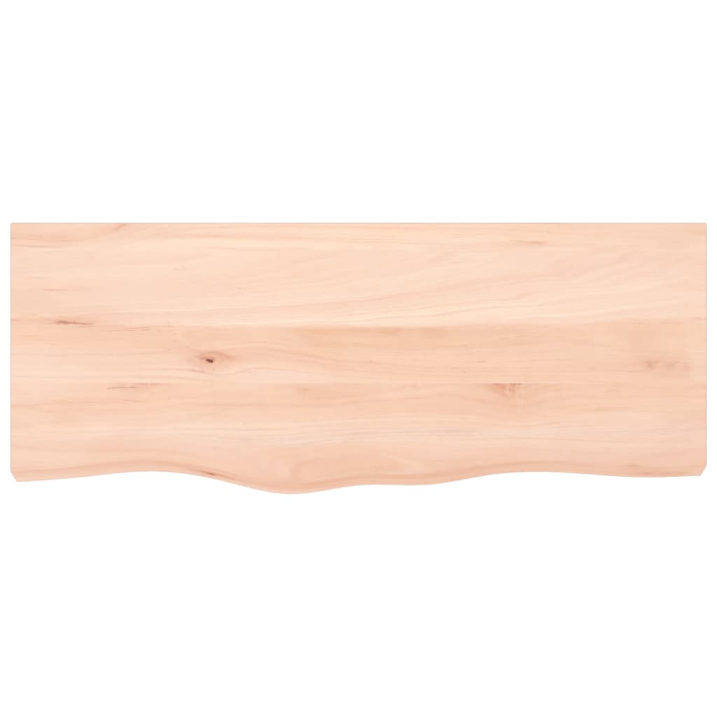 kezeletlen tömör fa fürdőszobai pult 100 x 40 x 2 cm