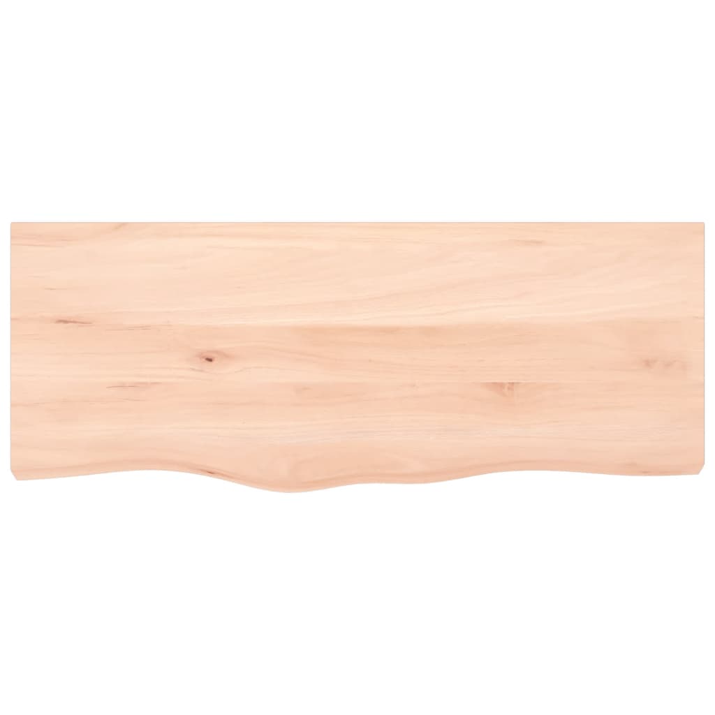 kezeletlen tömör fa fürdőszobai pult 100x40x(2-6) cm