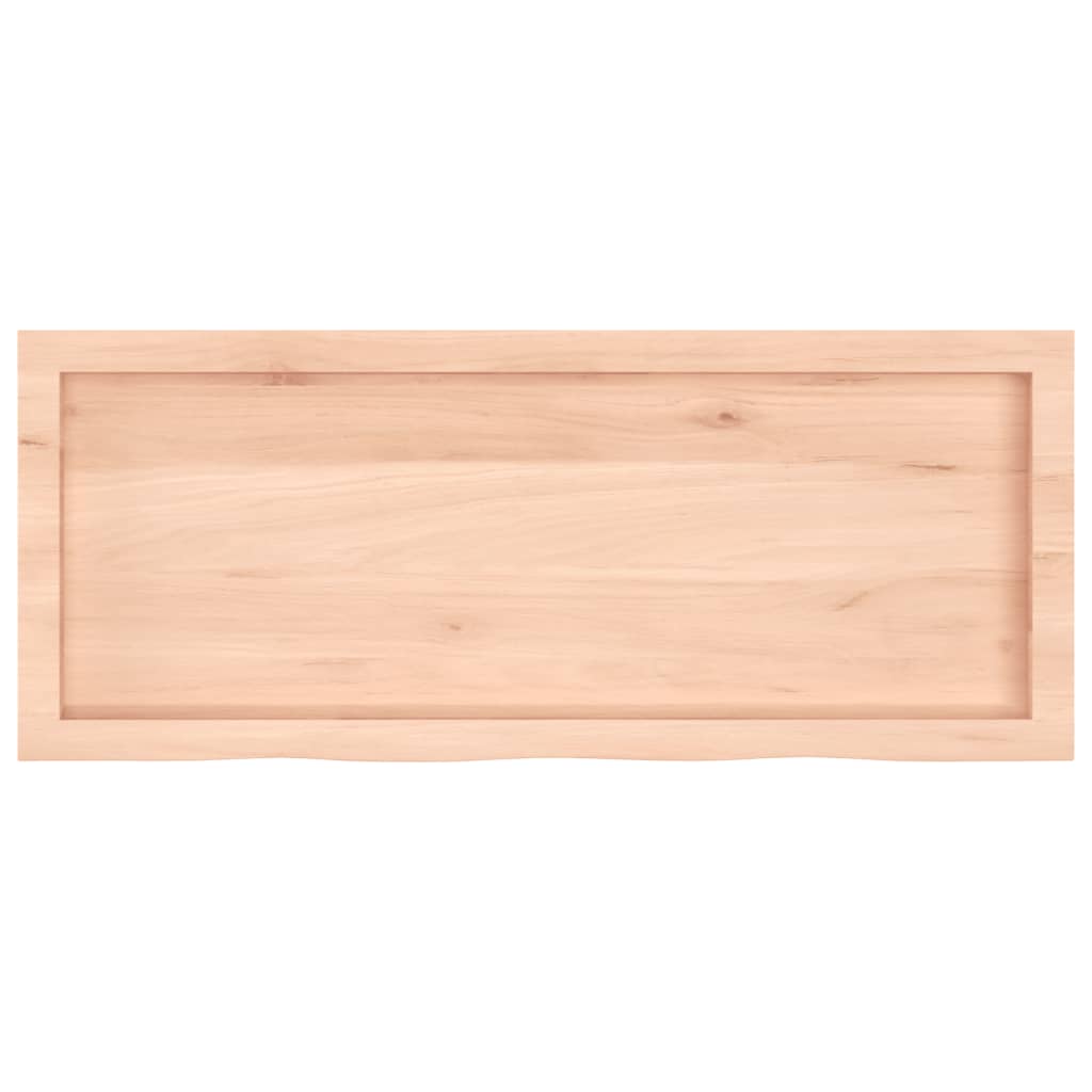 kezeletlen tömör fa fürdőszobai pult 100x40x(2-6) cm