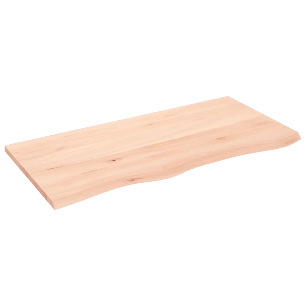 kezeletlen tömör fa fürdőszobai pult 100 x 50 x 2 cm