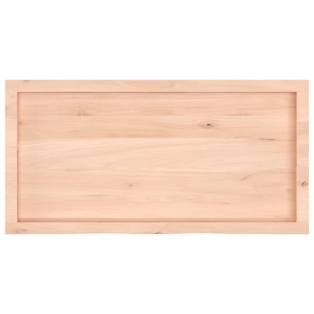 kezeletlen tömör fa fürdőszobai pult 100x50x(2-4) cm