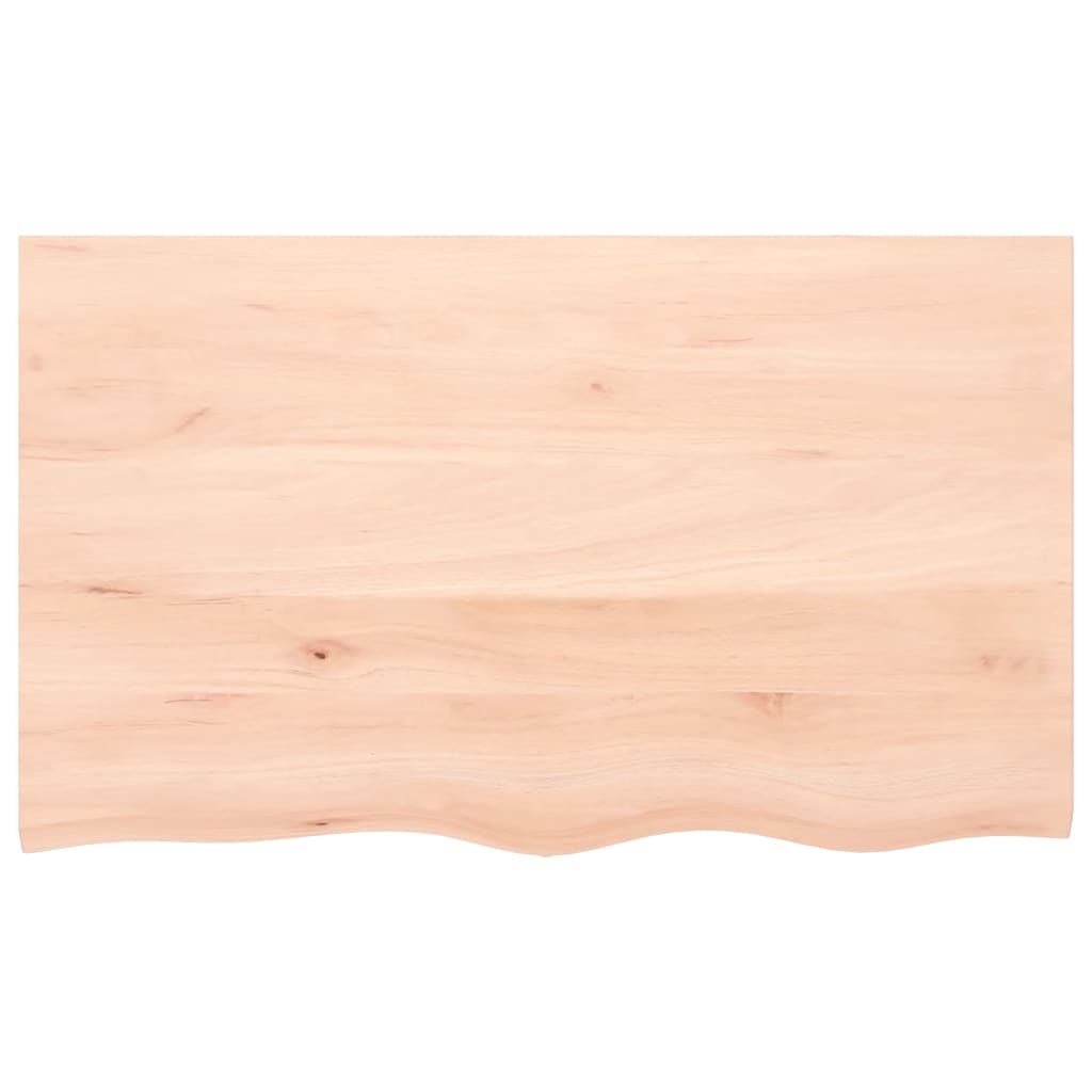 kezeletlen tömör fa fürdőszobai pult 100 x 60 x 2 cm