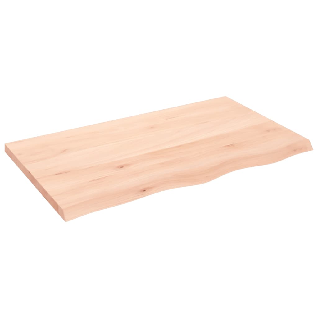 kezeletlen tömör fa fürdőszobai pult 100x60x(2-4) cm