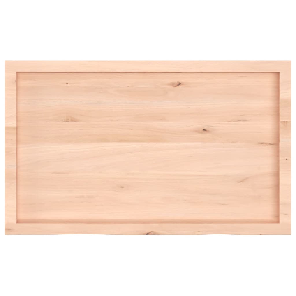 kezeletlen tömör fa fürdőszobai pult 100x60x(2-6) cm