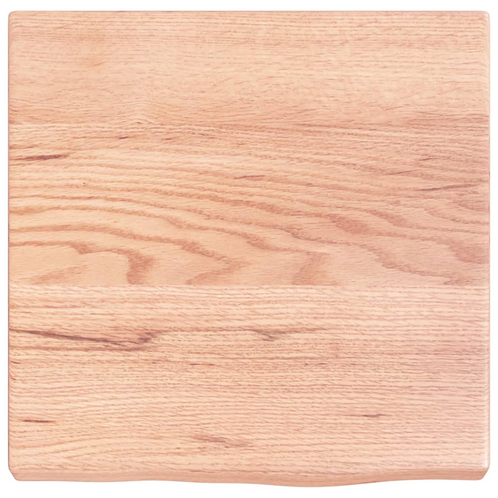 világosbarna kezelt tömör fa fürdőszobai pult 40x40x(2-4) cm