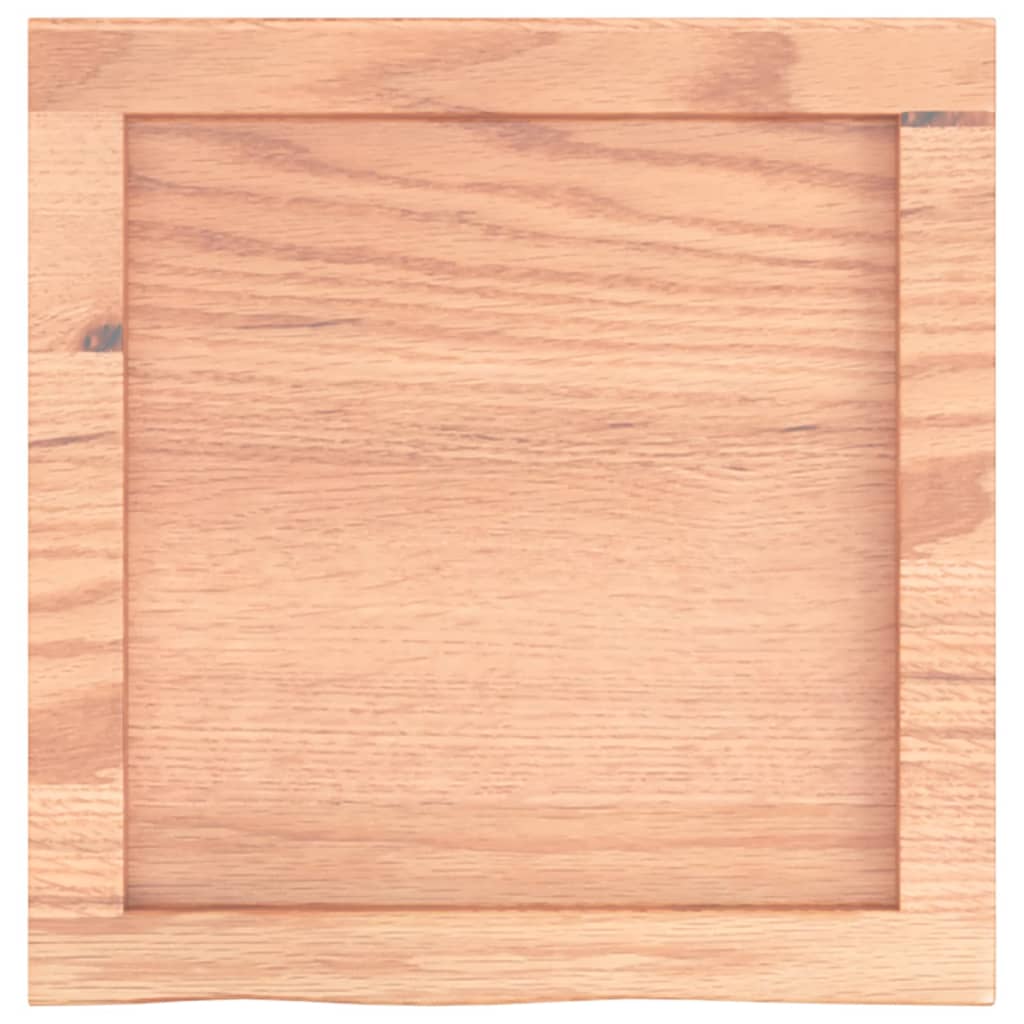 világosbarna kezelt tömör fa fürdőszobai pult 40x40x(2-4) cm