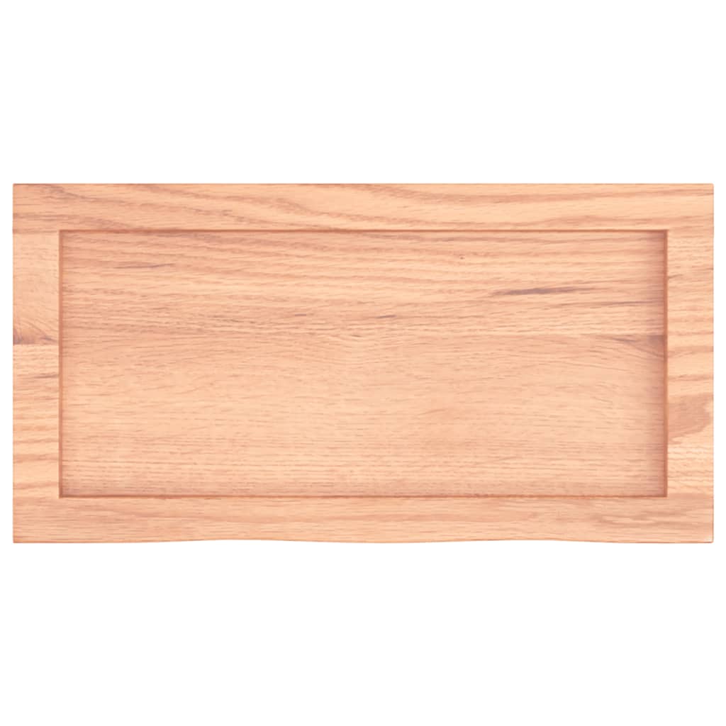 világosbarna kezelt tömör fa fürdőszobai pult 60x30x(2-4) cm