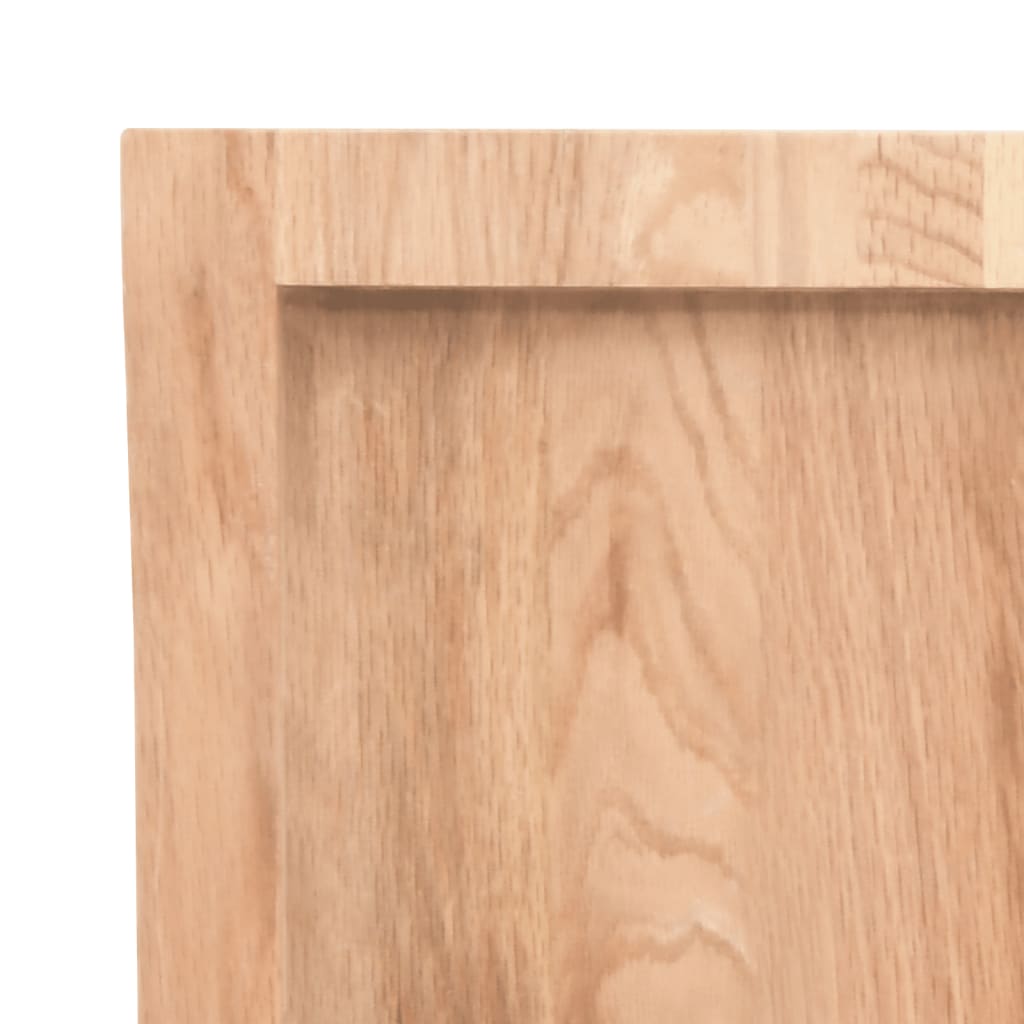 világosbarna kezelt tömör fa fürdőszobai pult 60x40x(2-4) cm