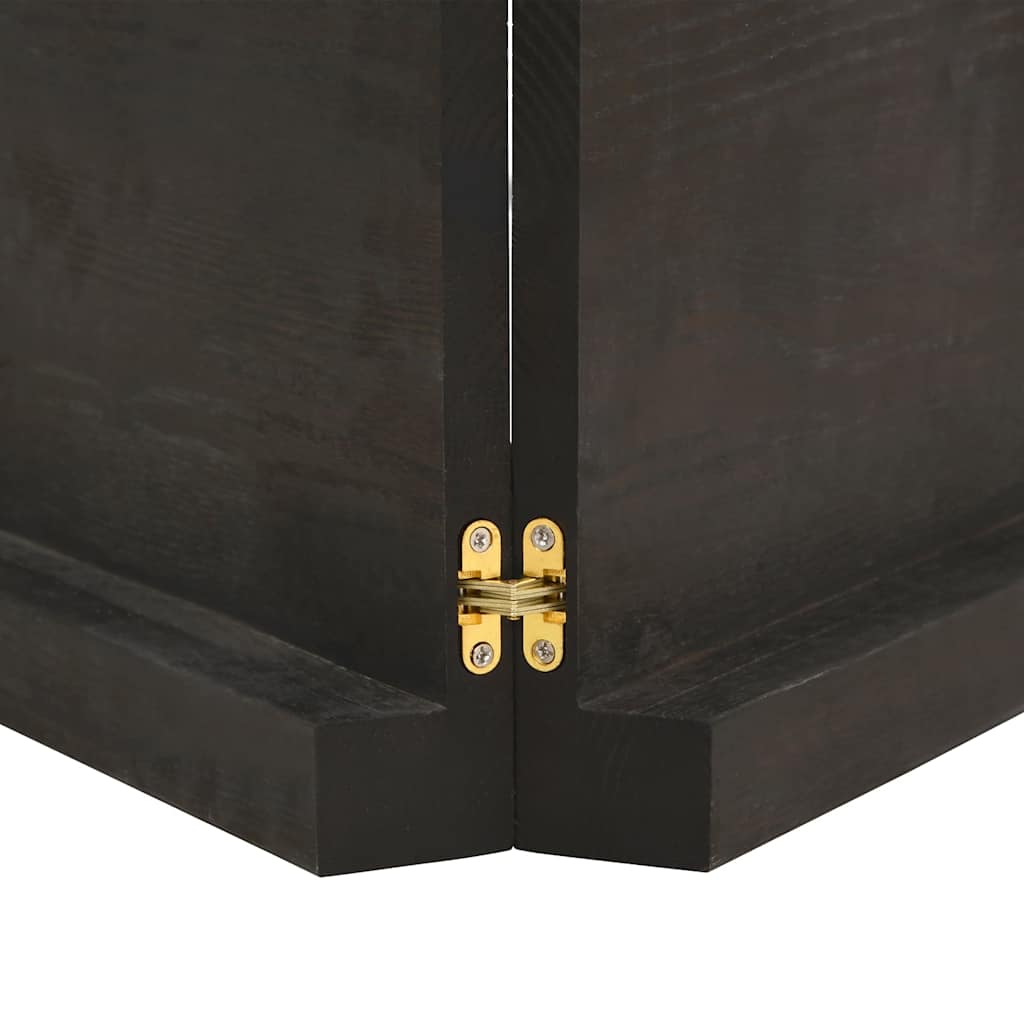 sötétbarna kezelt tömör fa fürdőszobai pult 160x60x(2-6) cm