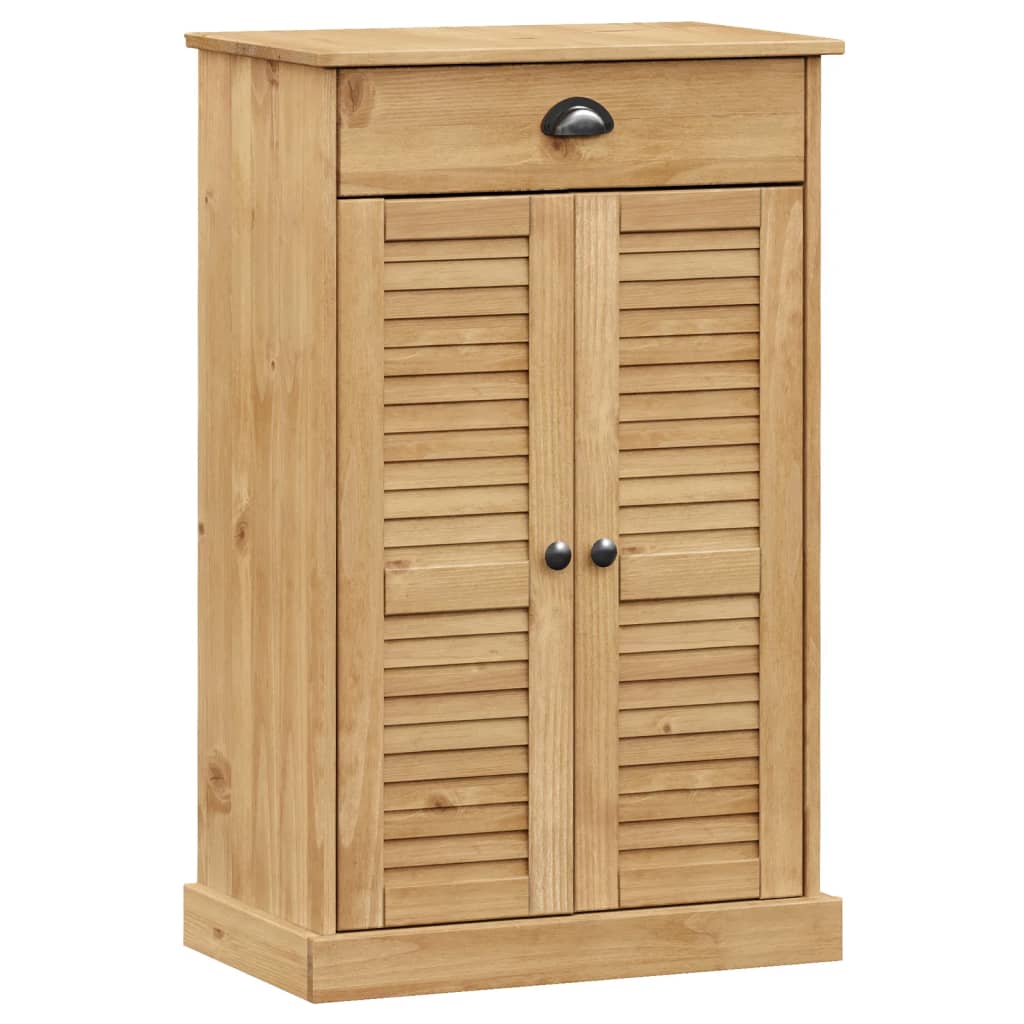 VIGO tömör fenyőfa cipőszekrény 60x35x96 cm